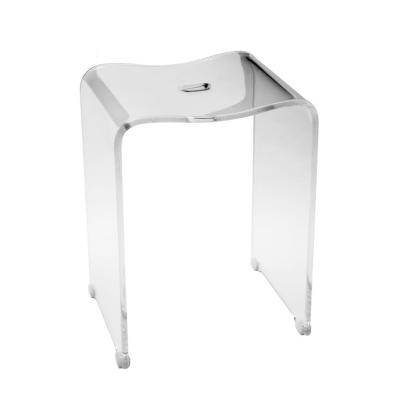 China Fashion ; in crystal; sustainable; custom lucite acrylic shower bench for bathroom furniture small stool for sale