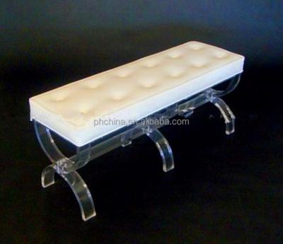 China stool home & JAC-381 LONG ACRYLIC OTTOMAN BENCH, LUCITE SOFA, ACRYLIC BENCH FURNITURE for sale