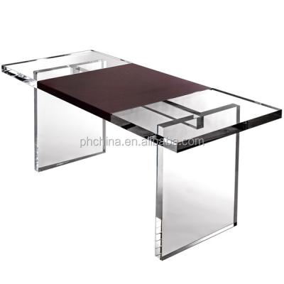 China Modern Design Custom Clear Acrylic Furniture Acrylic Dining / Office Table for sale