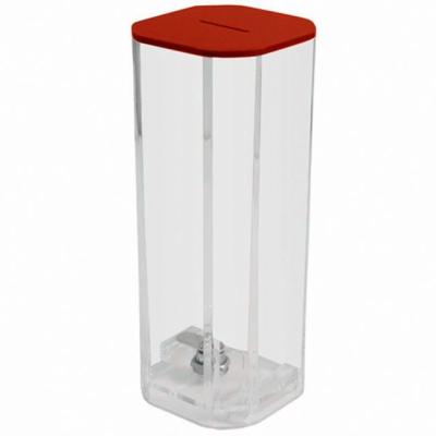 China Acrylic sheet& MA-30 ACRYLIC lock CLEAR DONATION BOX WITH CHAIN ​​AND PADLOCK; CLEAR ACRYLIC CHARITY BOX; COLLECTIBLE CLEAR ACRYLIC BOX for sale