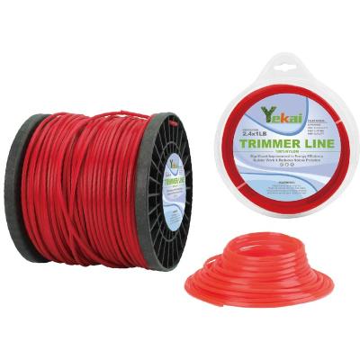 China Yekai Nylon Grass Trimmer Line For Grass Cutter Reel Hexagon Shape Hexagonal Wrapping Line for sale