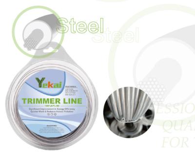 China Yekai Brush Cutter Trimmer Line Parts Steel Line Professional Grade STEEL Trimmer LINE for sale