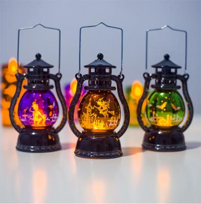 China Hot Selling Lanterns Lamp New Factory Design Halloween Carnival Retro Party Halloween Metal Light Decoration for sale