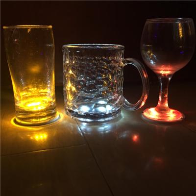 China 2021 Party Decoration Event&Party Wine Item Plastic Type LED Bottle Sticker Flash Light Led Bottle Light Sticker for sale