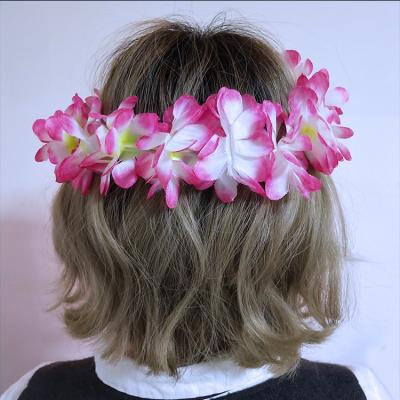 China Halloween/Christmas/festival decoration/Artificial LED Leis Flower Garland Party Event/Promotional Hawaiian Gifts Luau Flower for sale