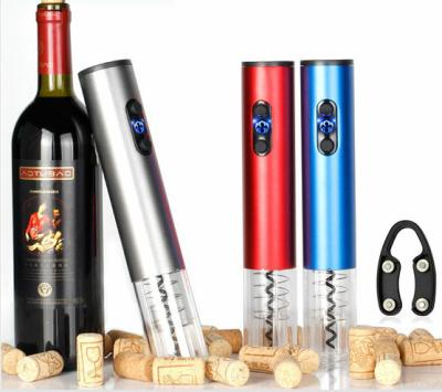 China New 2022 Wine Battery Operated Automatic Wireless Red Corkscrew Bottle Opener Electric Wine Opener Set for sale