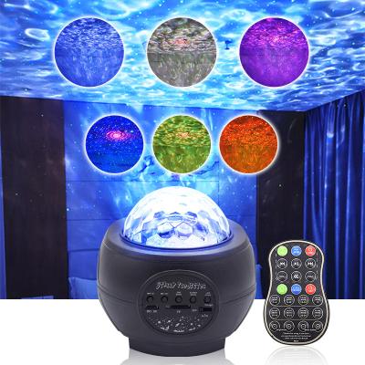 China 5V Modern 3 in 1 Nightlight Sound Controller Sound Machine Laser Lamp Sound Remote Projector Music Starry Night Light with Blue Tooth Speaker for sale