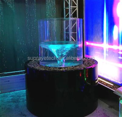 China Vortex Through New Design 150X150XH180cm LED Electric Controlled Vortex Bubble Outdoor Water Fountain To Show Vortex Up And Down for sale