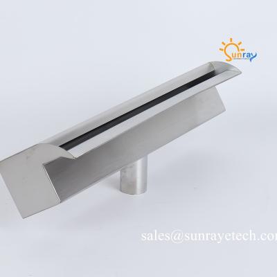 China Pure Pure L30-L150cm #304/316 Stainless Steel Downspout Waterfall Waterfall with RGB LED Light Bar for sale