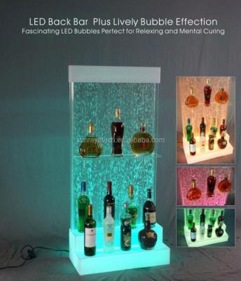 China Upright or Dancing Bubble Feature LED Modern Bubble Wine Cabinet Color-changing Bottom Color-changing with Steps for KTV Restaurant Bar Club Customized Fashional Home Furniture for sale