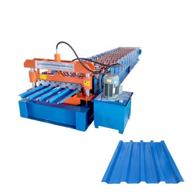 China Automatic Trapezoidal ROOF PPGL Wall Panel And Roof Make Forming Machine for sale