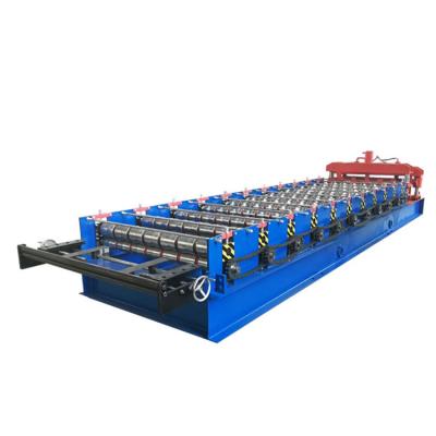 China Building Material Stores Roof Tile Sheet Metal Roof Roll Forming Machine for sale