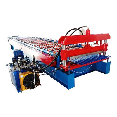 China Building Material Shops Steel Corrugated Roof And Wall Sheet Roll Forming Machine With High Efficiency for sale