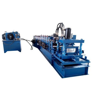 China High grade No. 45 forged steel with 0.05mm chrome plating hard metal c z high speed purlin automatic working steel roll forming machine for sale