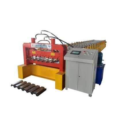 China Building Material Shops Decking Sheet Roll Forming Machine for sale