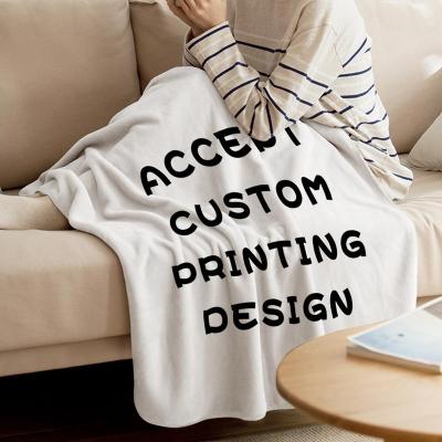 China China fabric cheap flannel 3D printing custom anti-pilling coral fleece blanket for living room for sale