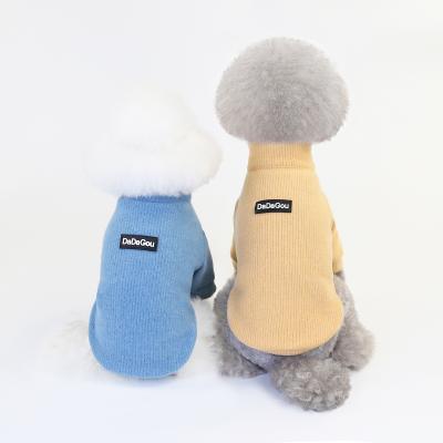 China New Designer Dog Clothes Winter Pet Knit Jumper Dog Outfit Clothing Sweater for sale