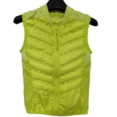 China Sale QUICK DRY Warm Vest Stripper Winter Vest Outdoor Quilted Light Weight Sports Vest Zipper Crop Sports Vest Streetwear for sale