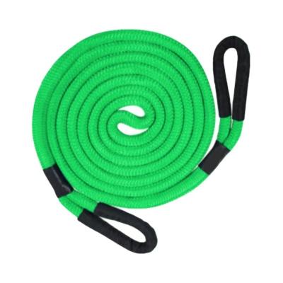 China Good Quality Customized Nylon Off Road Kinetic Recovery Tow Rope With Sleeve Nylon Snag Rope Towing Cars for sale