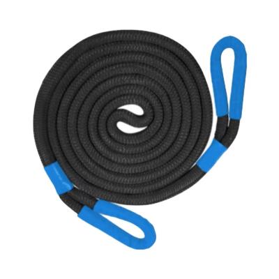 China 22mm Nylon 4wd 9m High Quality Off Road Kinetic Tow Rope Recovery Kit Car Towing Equipment With Protective Sleeve for sale