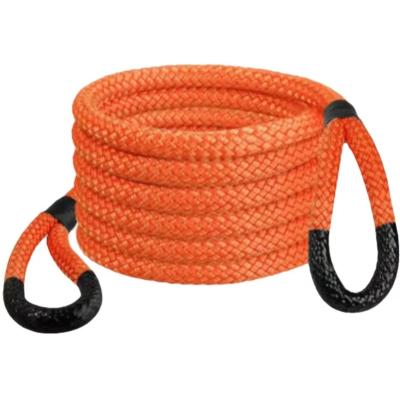 China High Strength Off Road 22mm 22mm Nylon Braided 9m Truck & Kinetic Wear Resistance Energy Tow Strap Recovery Rope For ATV UTV SUV for sale