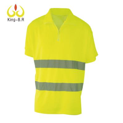 China High Visibility Wholesale Force Safety Construction Clothing Fashion Workwear Polo Shirt Hi for sale