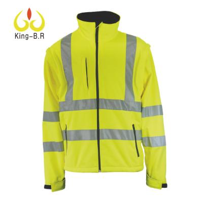 China Water Render Hi Visibility Resistant Softshell Jacket for sale