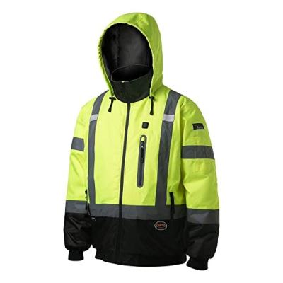 China Fire Proof Reflector Jackets Winter Safety Road Jacket Safety Vest Jacket Reflective Apparel for sale