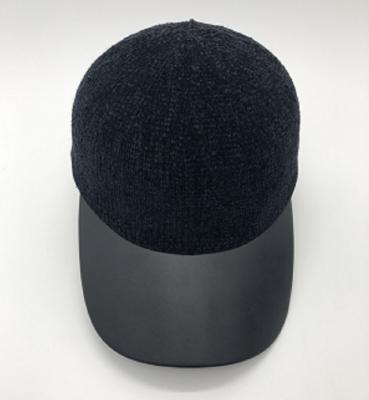 China Factory Outlet JOINT Polyester Chenille Knitted PU Visor Durable Baseball Hats Peaked Hat for sale