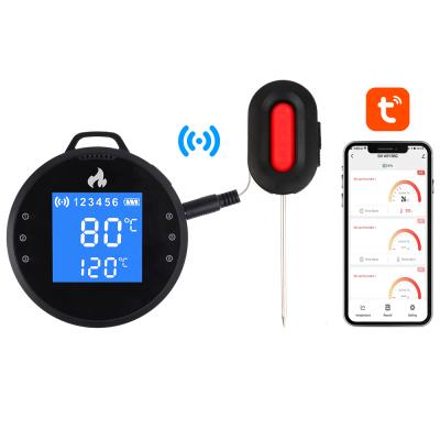 China BLUETOOTH /WIFI MEAT THERMOMETER WiFi Meat Thermometer with 4 Probes, Wireless Bluetooth Meat Thermometer for Smoker Grilling BBQ Oven Kitchen for sale