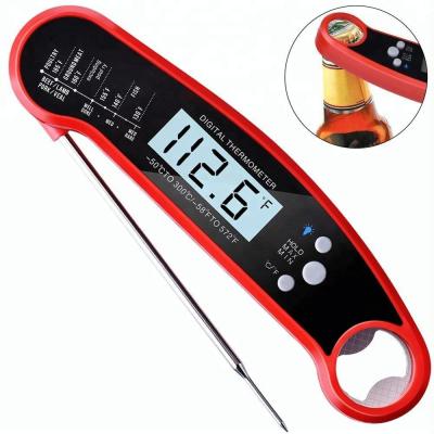 China MeatThermometer with Newest Display Backlit Lightweight Waterproof 2s Ultra-Fast Digital Meat Thermometer with Bottle Opener for sale