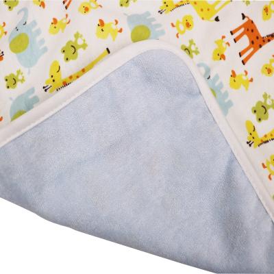 China Polyester Lokeystar Infant Toddler Diaper Waterproof Liners Covers Portable Baby Changing Pads for sale