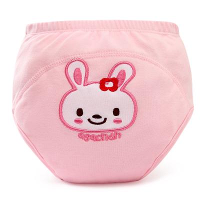 China Lokeystar Reusable Plain Weave Cotton Baby Trainer Pants Baby Diapers Pull Up Pants for sale