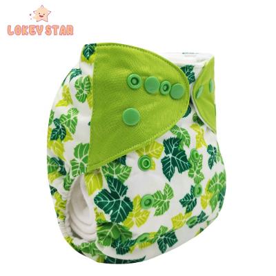 China Wholesale Baby Use LOKEY STAR Baby Diapers Factory Printed Reusable Cloth Diapers for sale