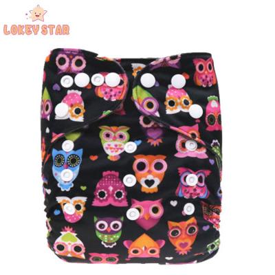 China Hot New Design Style Fashion Bamboo Charcoal Cloth Printed Eco-Friendly Cloth Diaper for sale