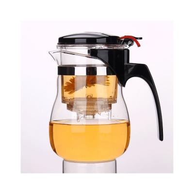 China Best Price Sustainable Customized High Borosilicate Designer Glass Tea Elegant Pot for sale