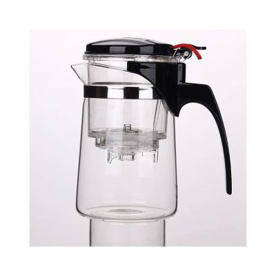 China New High Borosilicate Glass Set Sustainable High Quality Borosilicate Glass Teapot With Filter for sale