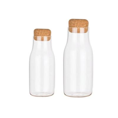 China Good Quality Stocked Cooking Oil Jar And Glass Storage Bottle With Lid for sale