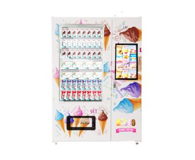 China Yogurt Automatic Food Vending Machine Ice Cream Vending Machine Hotel Metro Station ODM/OEM Frozen Food Vending Machine for sale