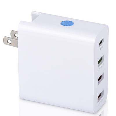 China Mobile Phone QC3.0 USB Travel Charger 51W 4 Port Wall Charger with PD for Macbook Phone Travel Phone Charger for sale