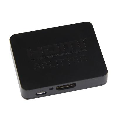 China Wholesale Cheap Plastic Shell Mini HDMI Splitter V1.4 4K 2K 1 In 2 Out 1x2 Switcher 3D 1080P HDMI Converter for sale