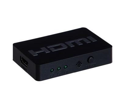 China 3x1 Black And White Plastic Hausing Mini HDMI Ports 3 In 1 Cheap Switch With Remote Support 3D Full HD 1080p for sale