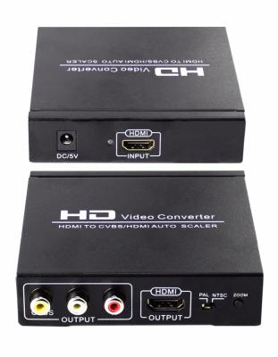 China HDMI To HDMI Converter AV Composite Video 1080P HD Audio Video Converter CVBS RCA 3.5mm Zoom Free JL-C5013 for sale