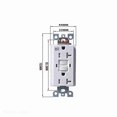 China GFCI Receptacle Shanghai Linsky UL LTG20TR-WR 20A GFCI NEMA 5-20 Tamper Resistant &Weather 125V/60Hz GFCI Receptacle for sale