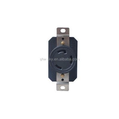 China 220v power gfci receptacle locking L5-30R , NEMA 30a twist lock receptacle UL approved for sale