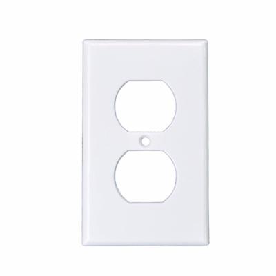 China Easy Installation Shanghai Linsky (WDR-01) 1 Duplex Plastic Receptacle Lid Strip Decorate / GFCI Plastic Wall Plate for sale