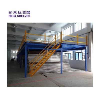 China Corrosion Protection Steel Warehouse Storage Pallet Rack Support Mezzanine Racking System for sale