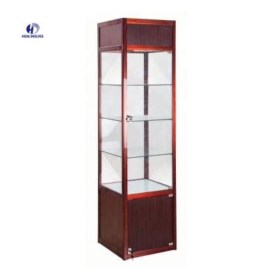 China Glass delicate glass display cabinet, jewelry display, elegant glass counter for sale