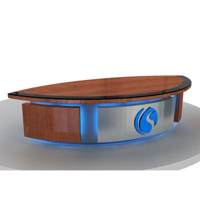 China Studio station operator control desk most popular broadcast luxury table for sale