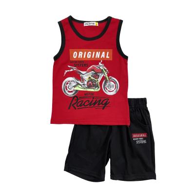 China New Fashion Anti-pilling Boys Summer Set Custom T-shirt Vest Suit Wholesale Kids Clothing Shorts Boy Clothing Sets Summer Casual Outfit of children for sale